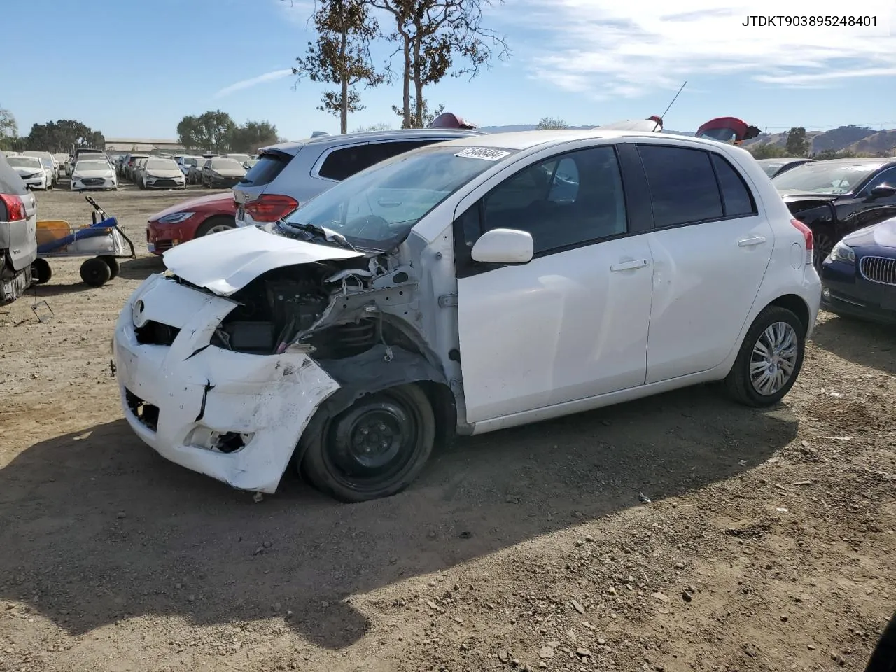 2009 Toyota Yaris VIN: JTDKT903895248401 Lot: 75465484