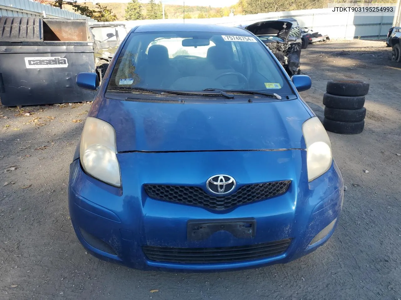 2009 Toyota Yaris VIN: JTDKT903195254993 Lot: 75748754