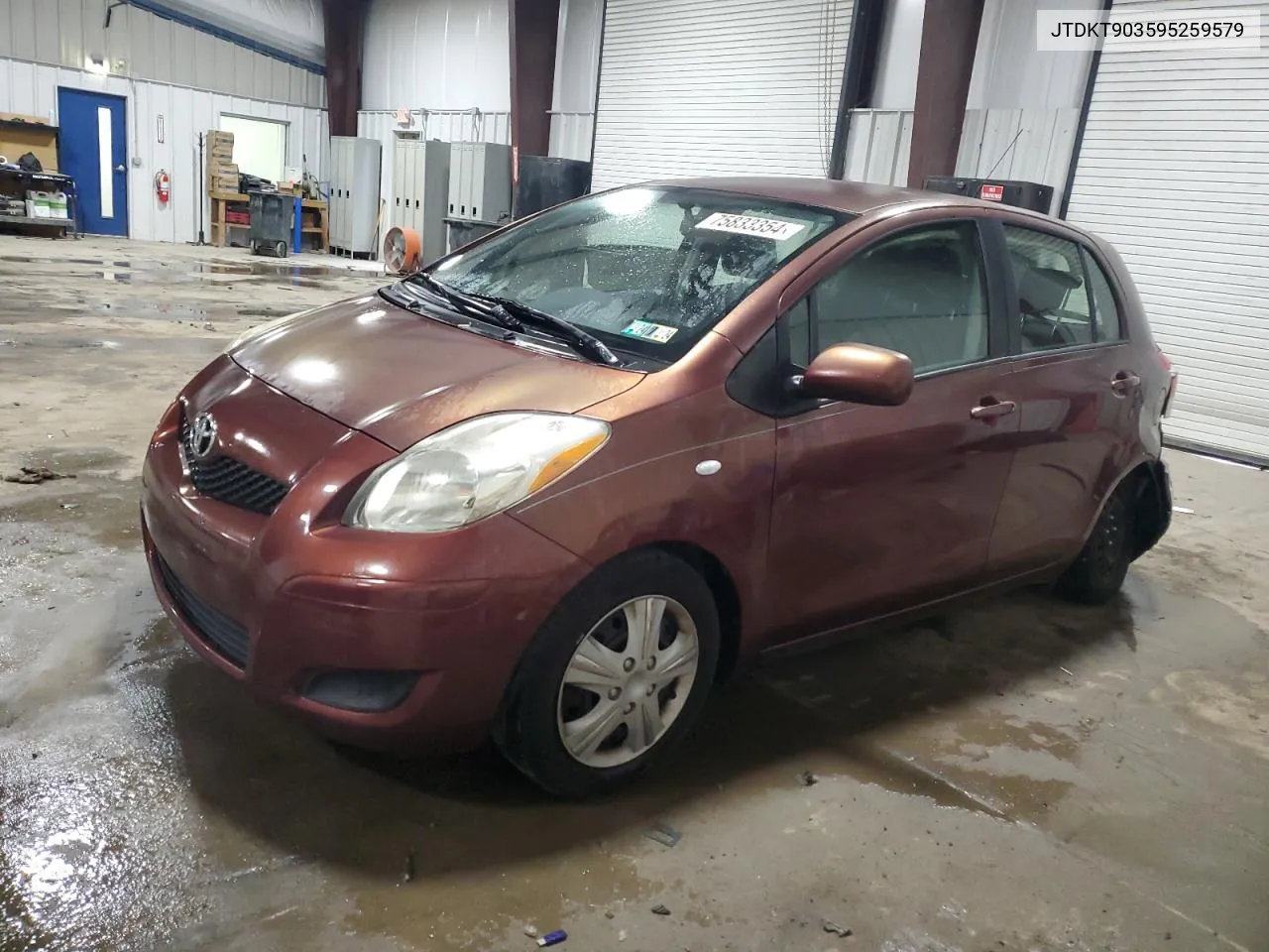 2009 Toyota Yaris VIN: JTDKT903595259579 Lot: 75833354