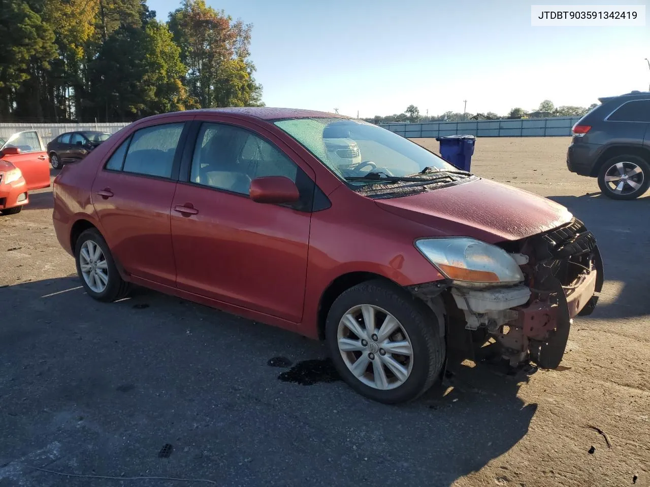 2009 Toyota Yaris VIN: JTDBT903591342419 Lot: 76620004