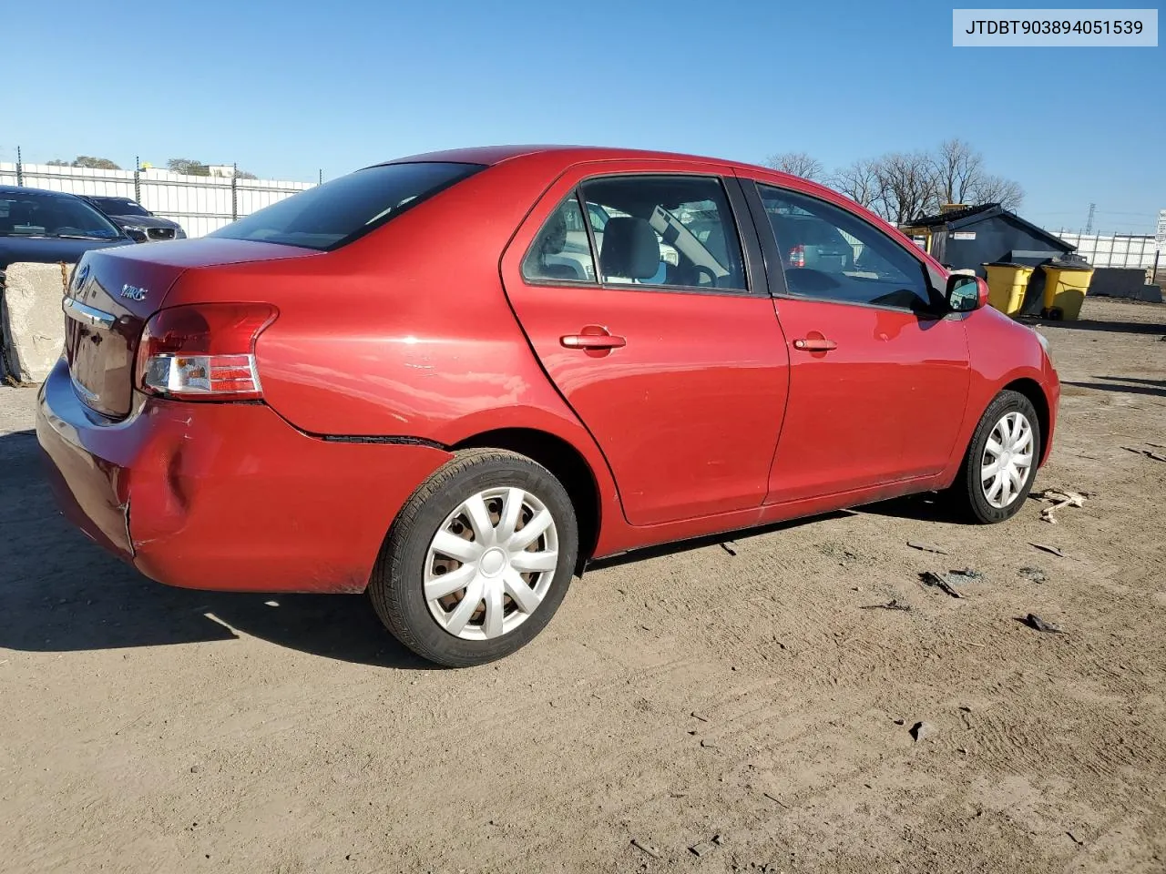 2009 Toyota Yaris VIN: JTDBT903894051539 Lot: 80567184