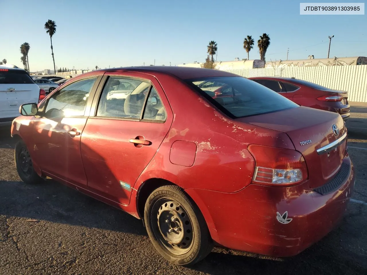 2009 Toyota Yaris VIN: JTDBT903891303985 Lot: 81068954