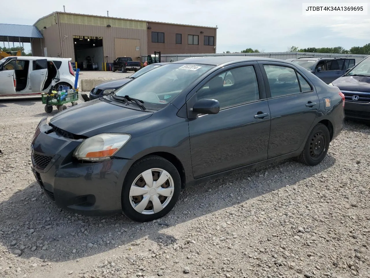 2010 Toyota Yaris VIN: JTDBT4K34A1369695 Lot: 58632014