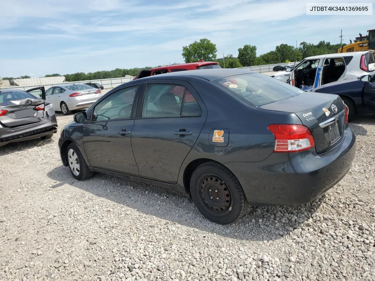 2010 Toyota Yaris VIN: JTDBT4K34A1369695 Lot: 58632014