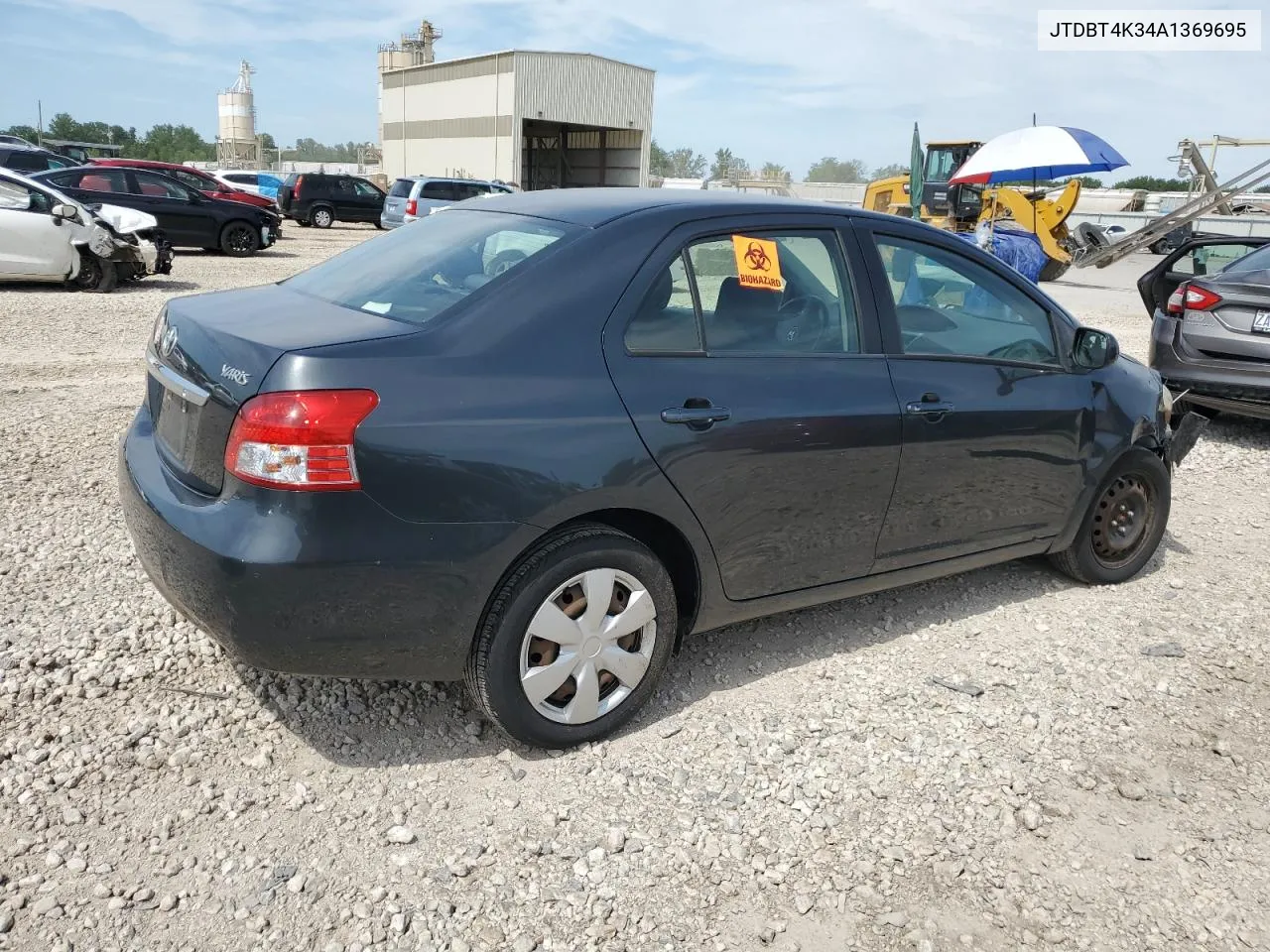 2010 Toyota Yaris VIN: JTDBT4K34A1369695 Lot: 58632014