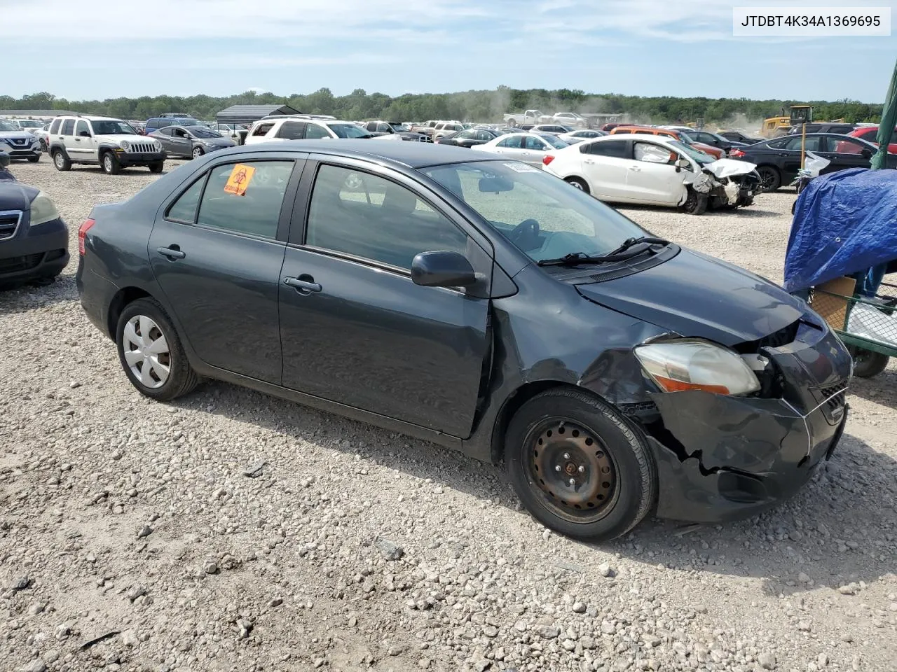 2010 Toyota Yaris VIN: JTDBT4K34A1369695 Lot: 58632014