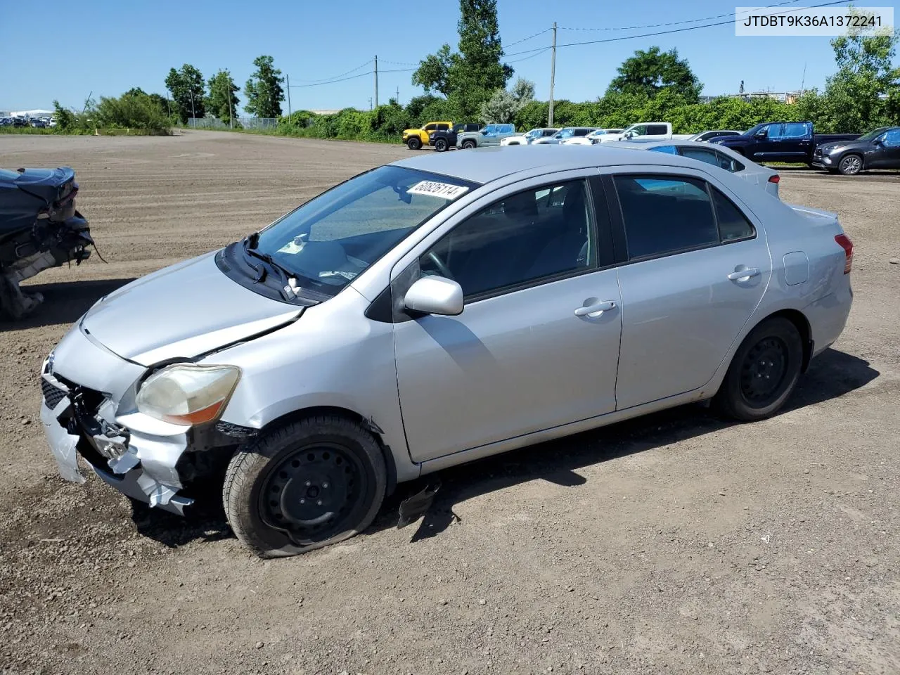 2010 Toyota Yaris VIN: JTDBT9K36A1372241 Lot: 60826114