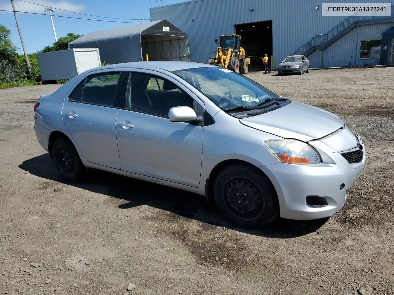 2010 Toyota Yaris VIN: JTDBT9K36A1372241 Lot: 60826114