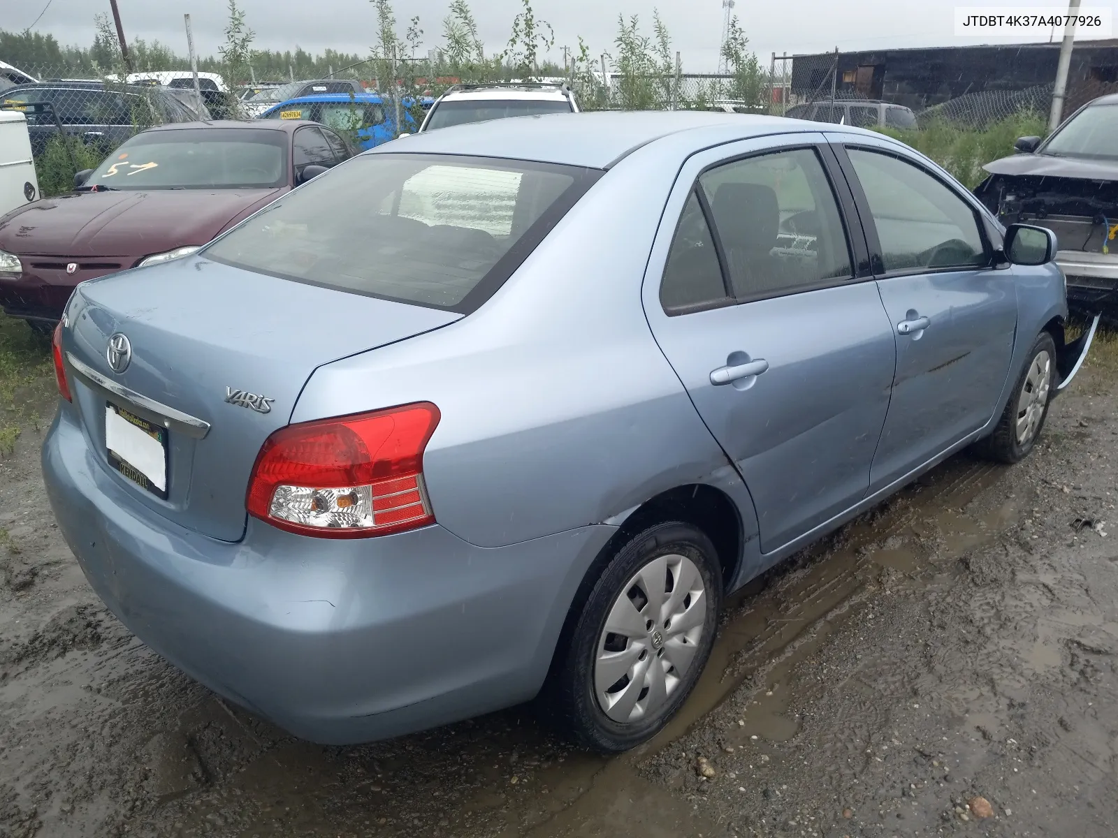 2010 Toyota Yaris VIN: JTDBT4K37A4077926 Lot: 62141134