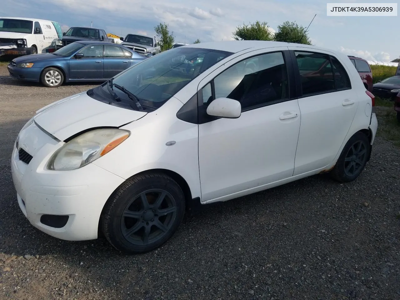 2010 Toyota Yaris VIN: JTDKT4K39A5306939 Lot: 63202824