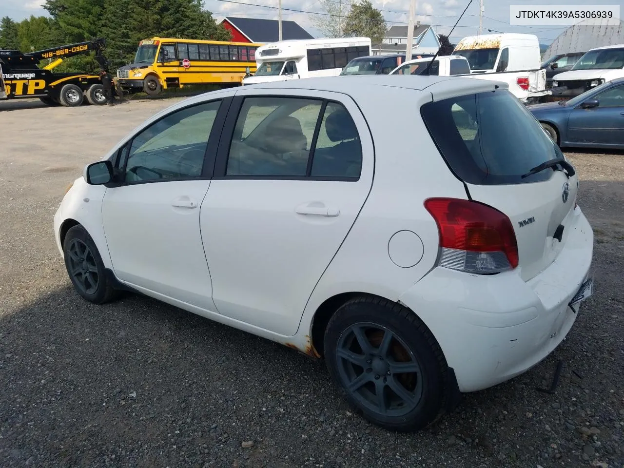 2010 Toyota Yaris VIN: JTDKT4K39A5306939 Lot: 63202824