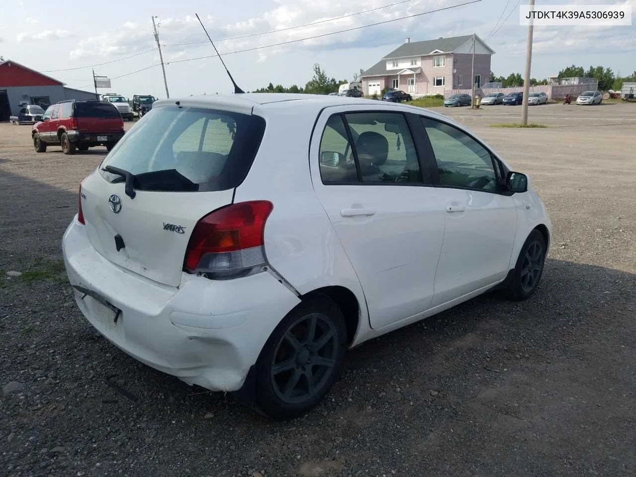 2010 Toyota Yaris VIN: JTDKT4K39A5306939 Lot: 63202824