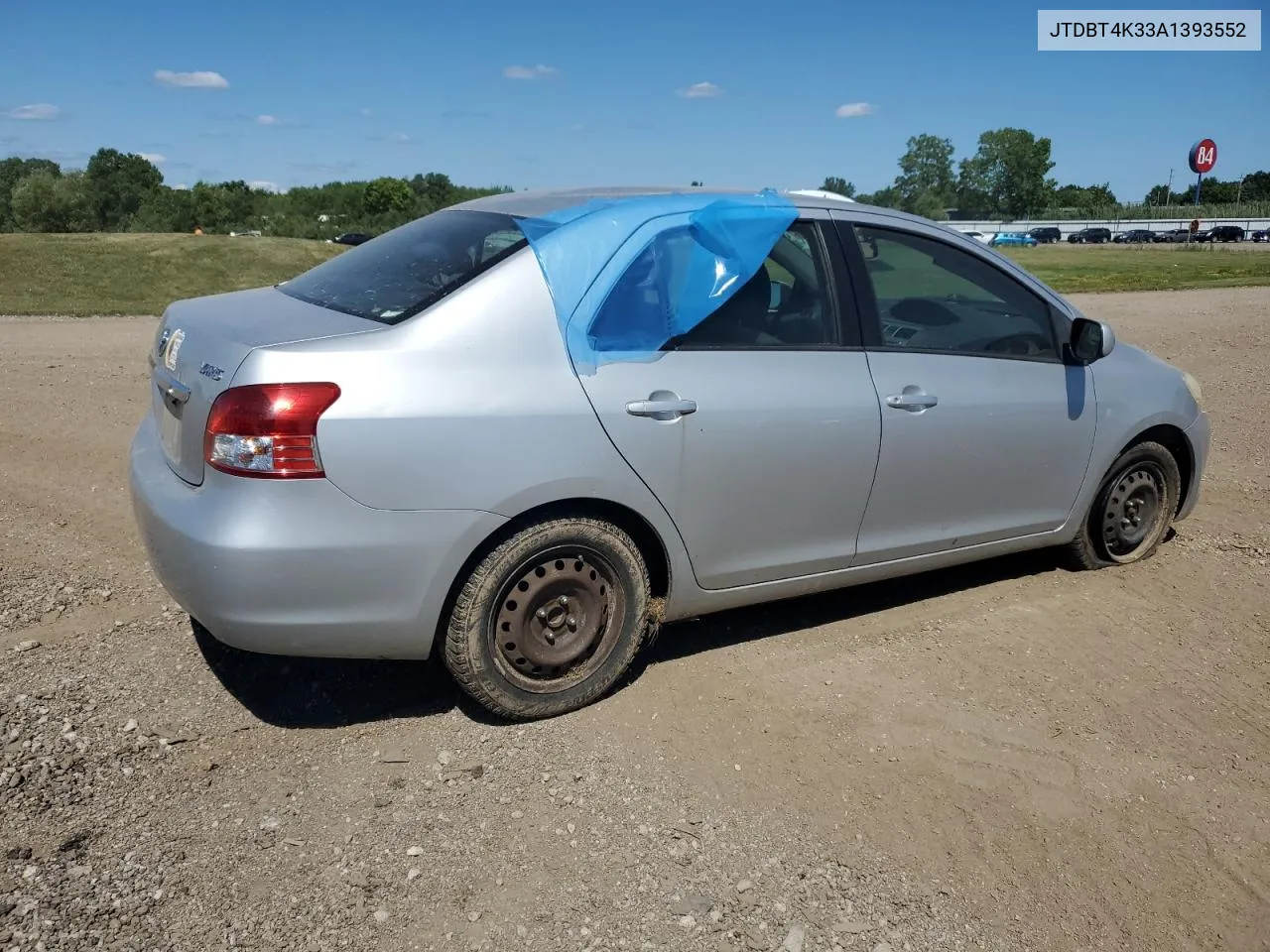 2010 Toyota Yaris VIN: JTDBT4K33A1393552 Lot: 63976684