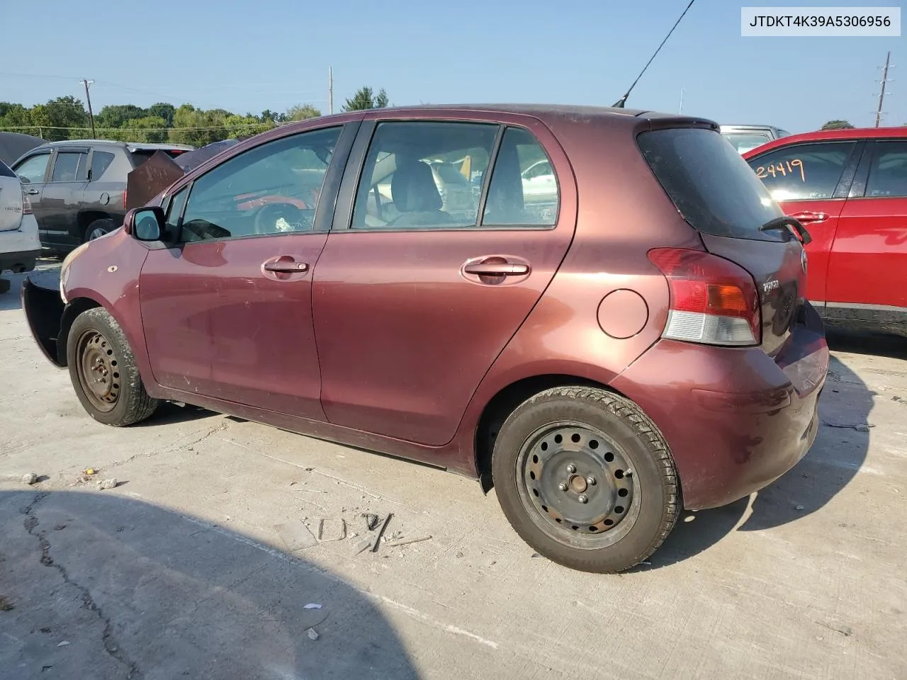 2010 Toyota Yaris VIN: JTDKT4K39A5306956 Lot: 69110754