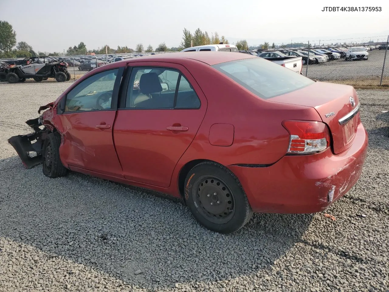 2010 Toyota Yaris VIN: JTDBT4K38A1375953 Lot: 69873014