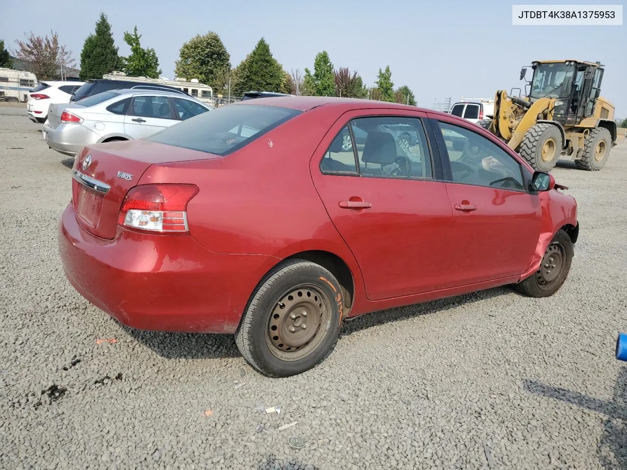 2010 Toyota Yaris VIN: JTDBT4K38A1375953 Lot: 69873014