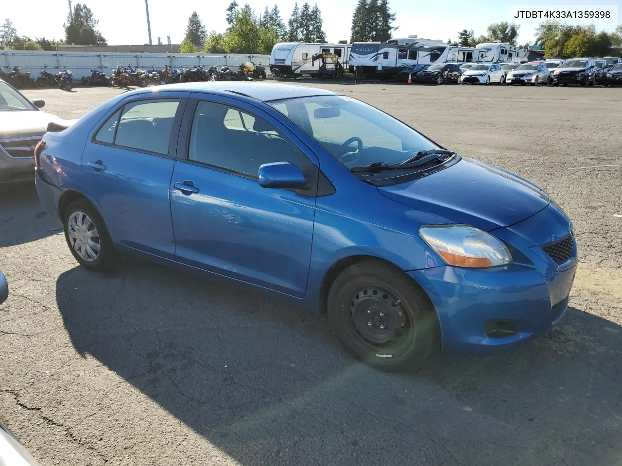 2010 Toyota Yaris VIN: JTDBT4K33A1359398 Lot: 70396584