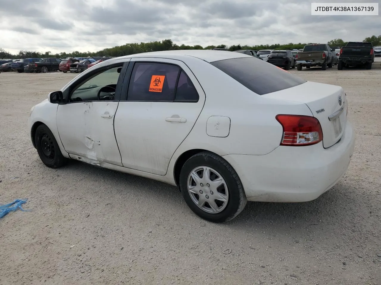 2010 Toyota Yaris VIN: JTDBT4K38A1367139 Lot: 70531054