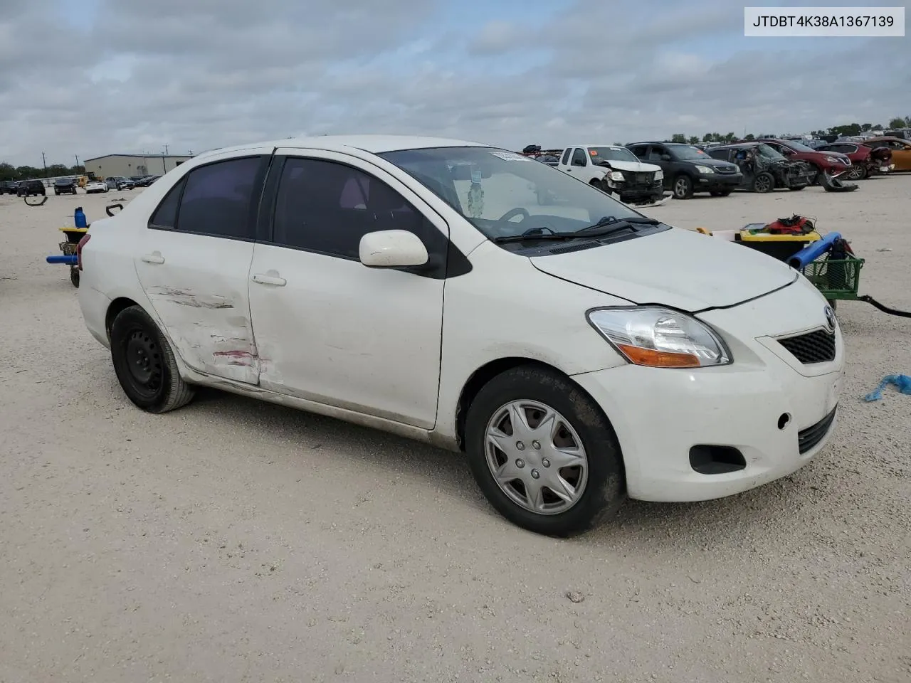 2010 Toyota Yaris VIN: JTDBT4K38A1367139 Lot: 70531054