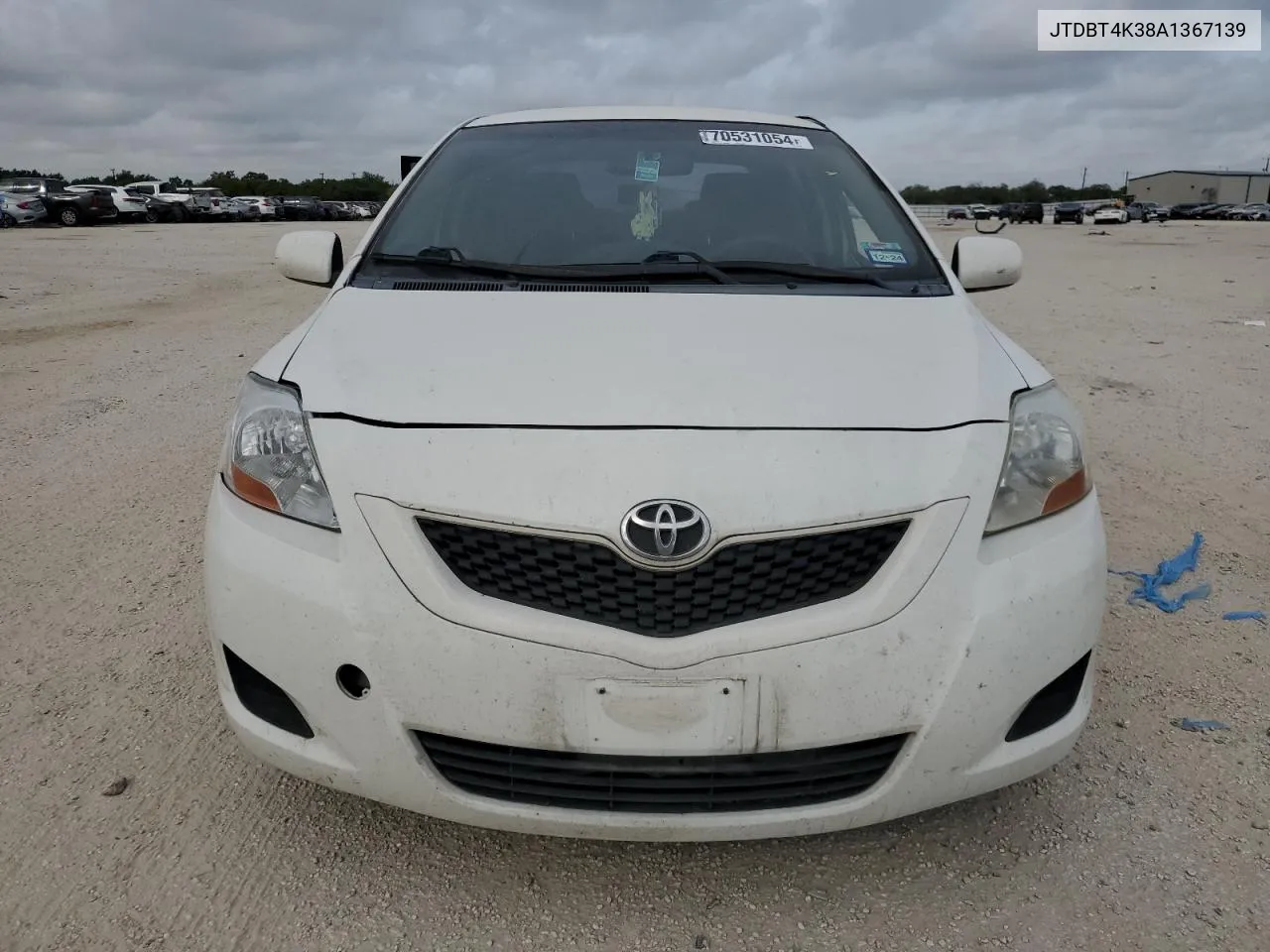 2010 Toyota Yaris VIN: JTDBT4K38A1367139 Lot: 70531054