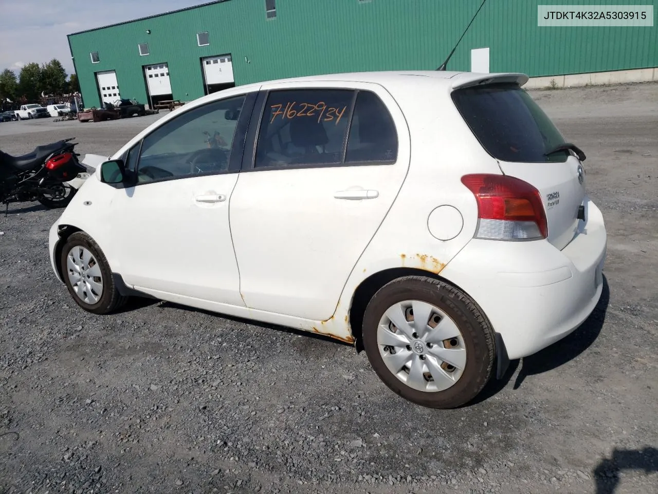 JTDKT4K32A5303915 2010 Toyota Yaris