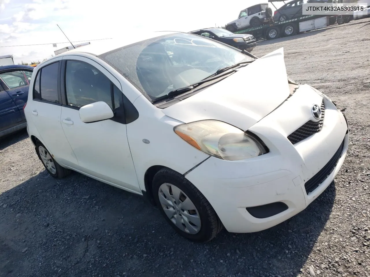 2010 Toyota Yaris VIN: JTDKT4K32A5303915 Lot: 71622934