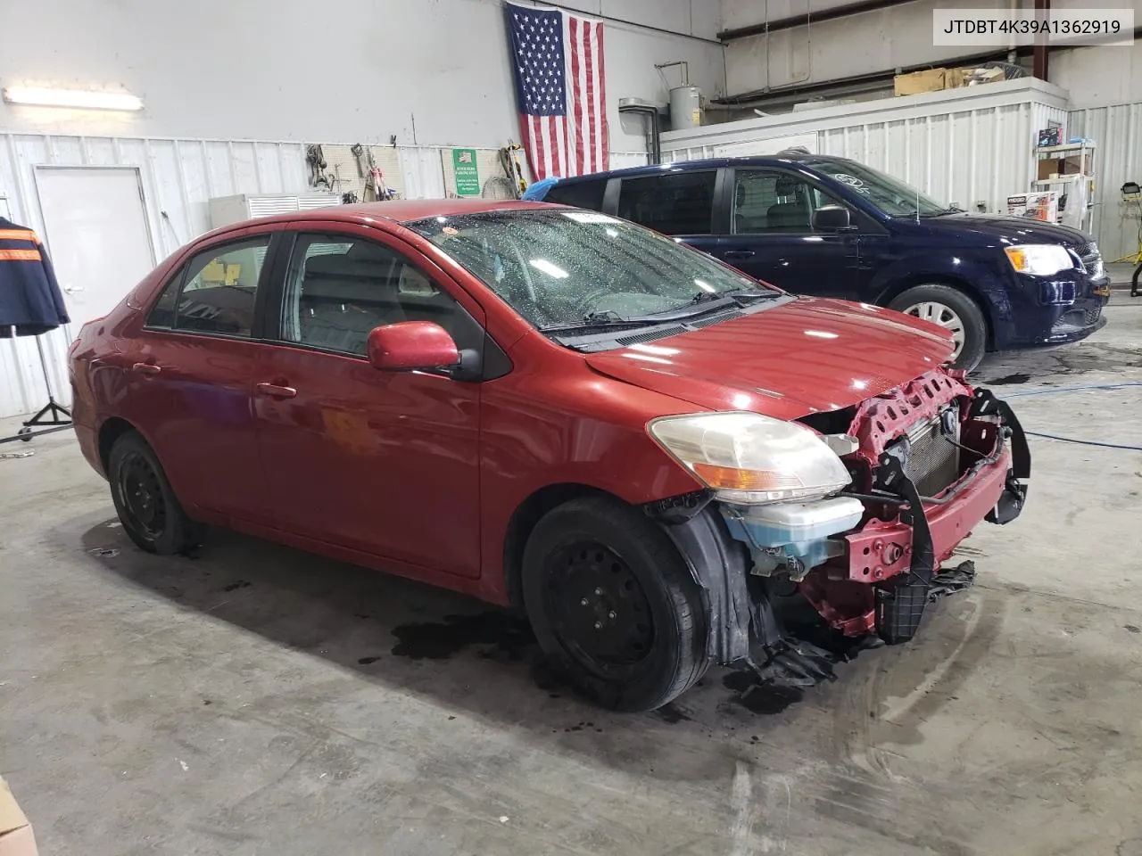 2010 Toyota Yaris VIN: JTDBT4K39A1362919 Lot: 71981974