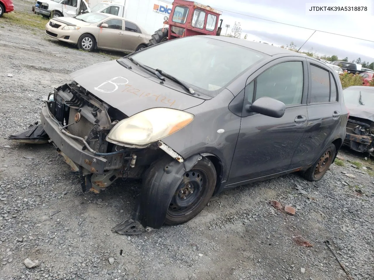 JTDKT4K39A5318878 2010 Toyota Yaris