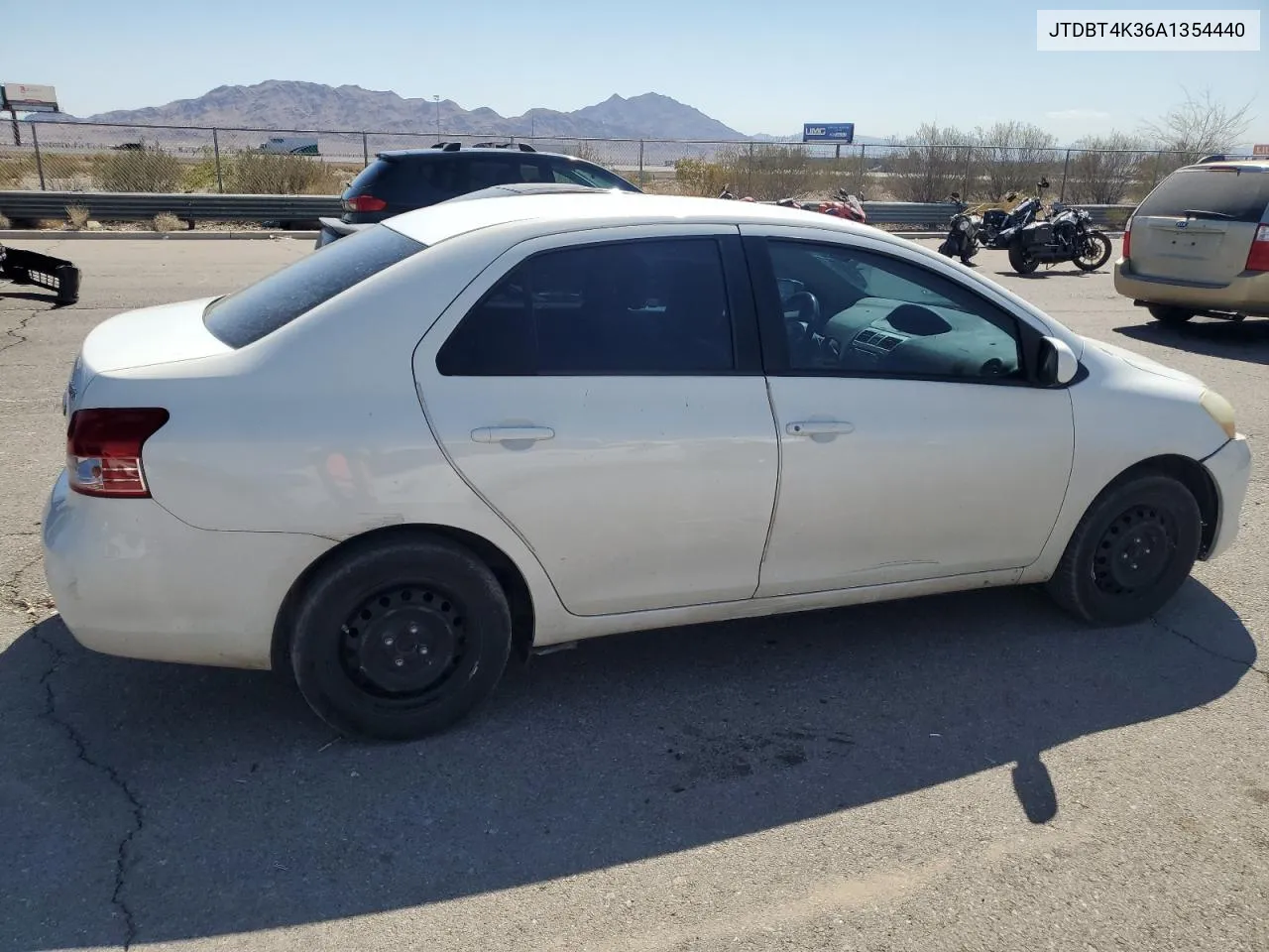 2010 Toyota Yaris VIN: JTDBT4K36A1354440 Lot: 72957994