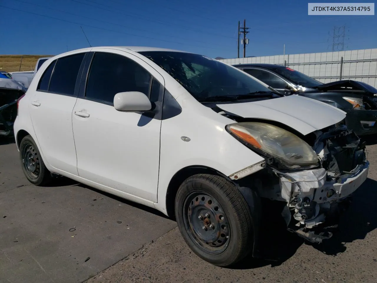 2010 Toyota Yaris VIN: JTDKT4K37A5314795 Lot: 73047584