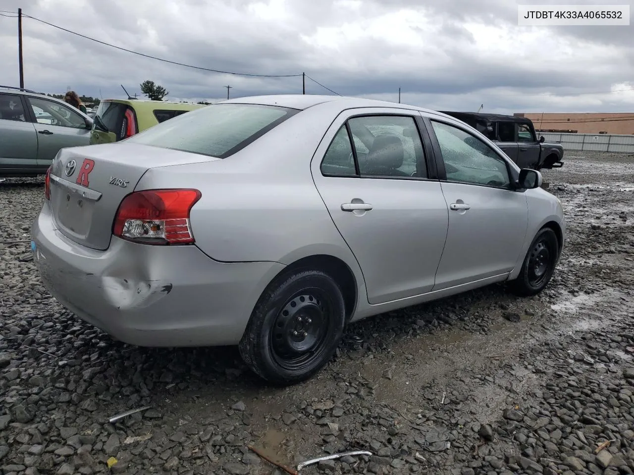 2010 Toyota Yaris VIN: JTDBT4K33A4065532 Lot: 73191134