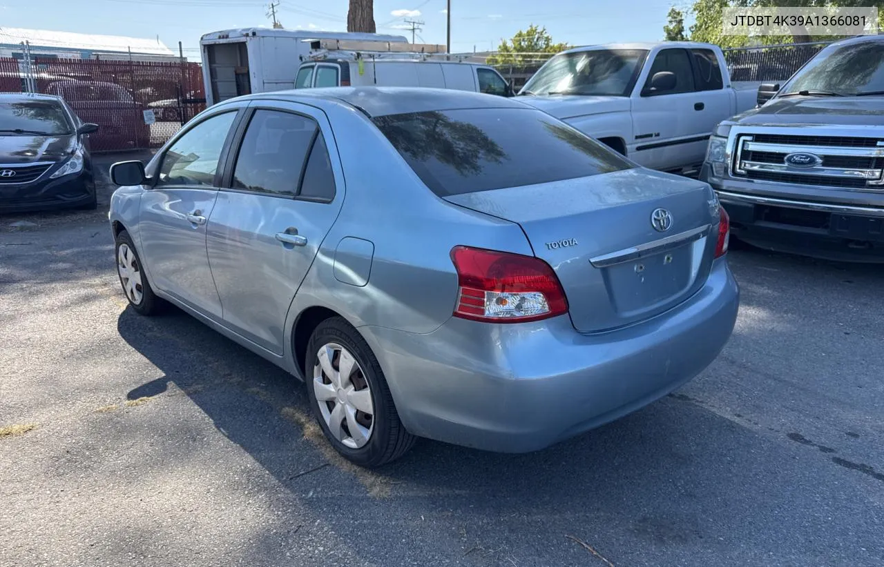 2010 Toyota Yaris VIN: JTDBT4K39A1366081 Lot: 73573234