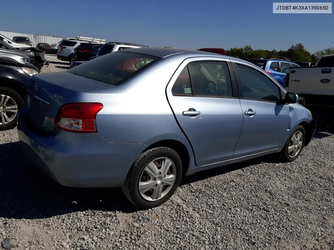 2010 Toyota Yaris VIN: JTDBT4K3XA1390650 Lot: 73932444