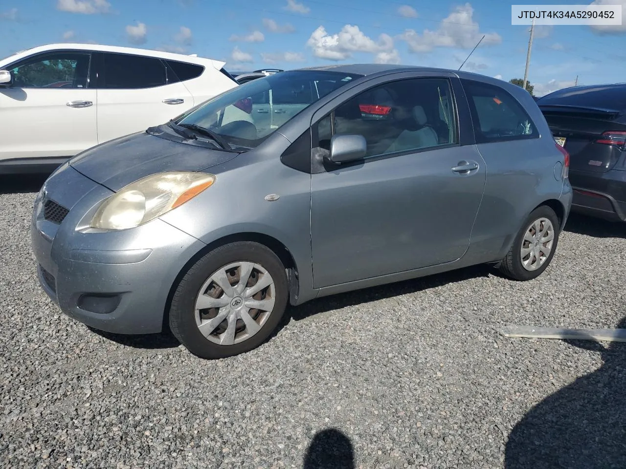 2010 Toyota Yaris VIN: JTDJT4K34A5290452 Lot: 74309664