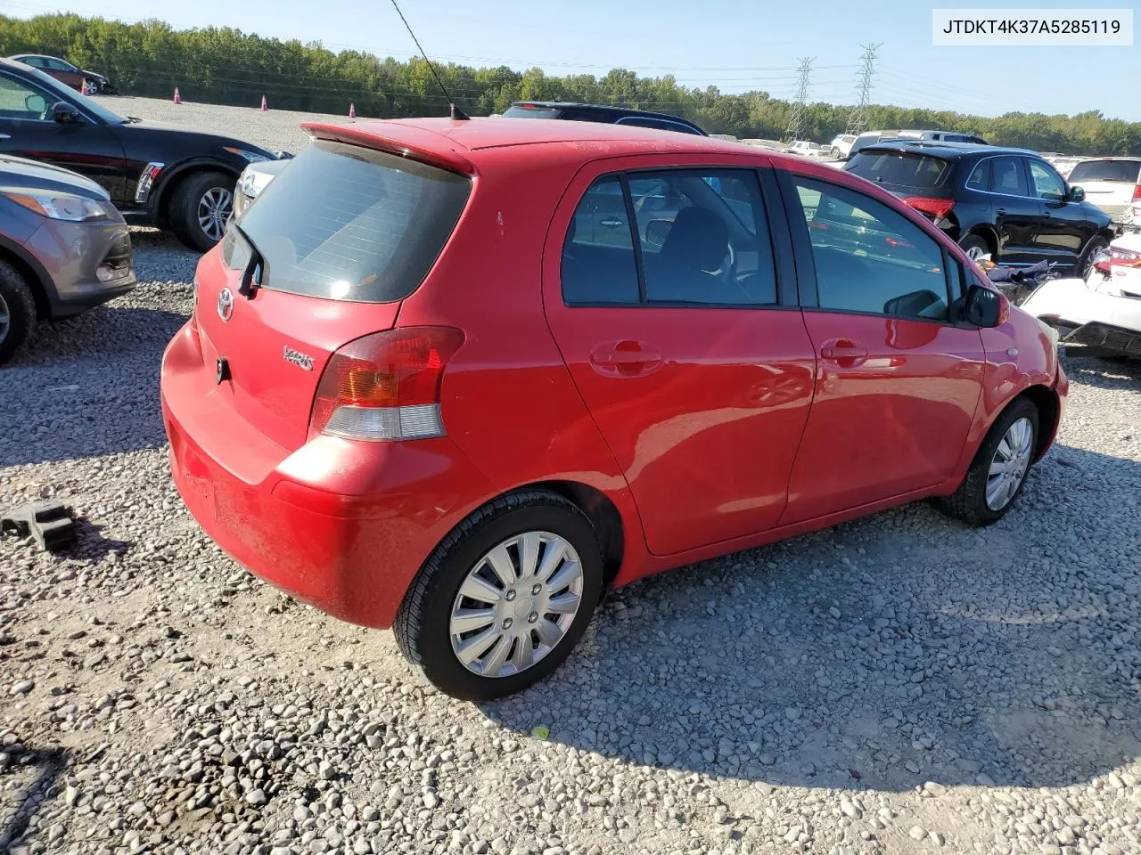 2010 Toyota Yaris VIN: JTDKT4K37A5285119 Lot: 74837554