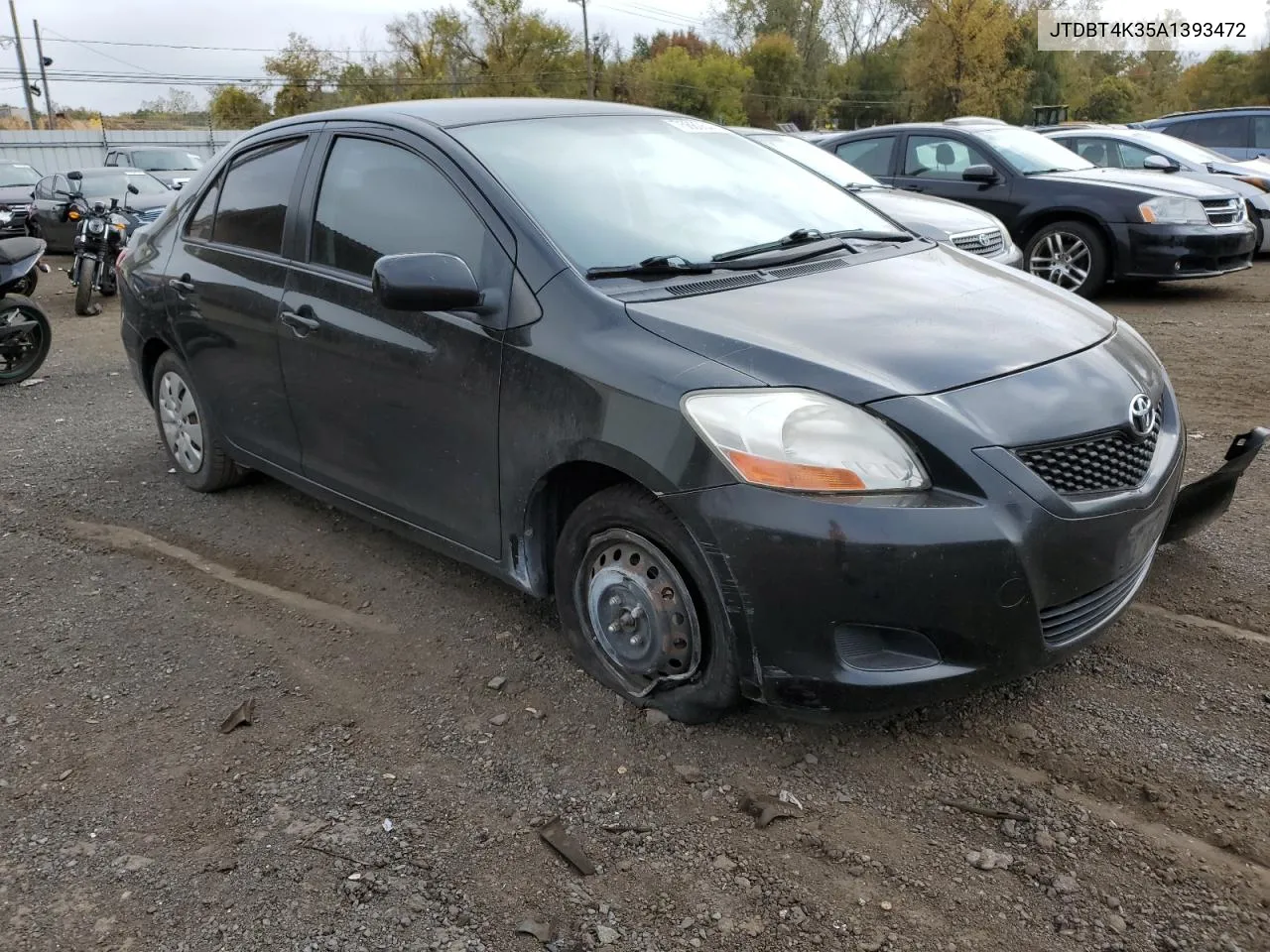 2010 Toyota Yaris VIN: JTDBT4K35A1393472 Lot: 75680644