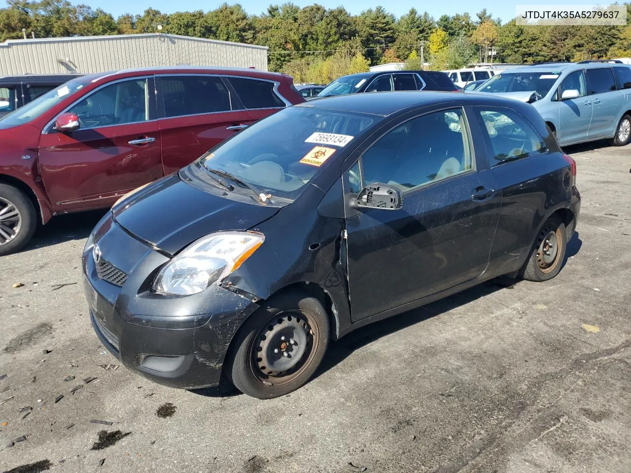 2010 Toyota Yaris VIN: JTDJT4K35A5279637 Lot: 75693134