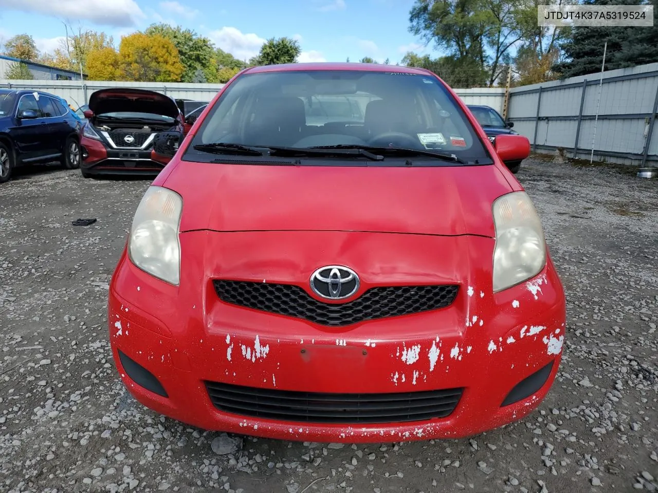 2010 Toyota Yaris VIN: JTDJT4K37A5319524 Lot: 75711984