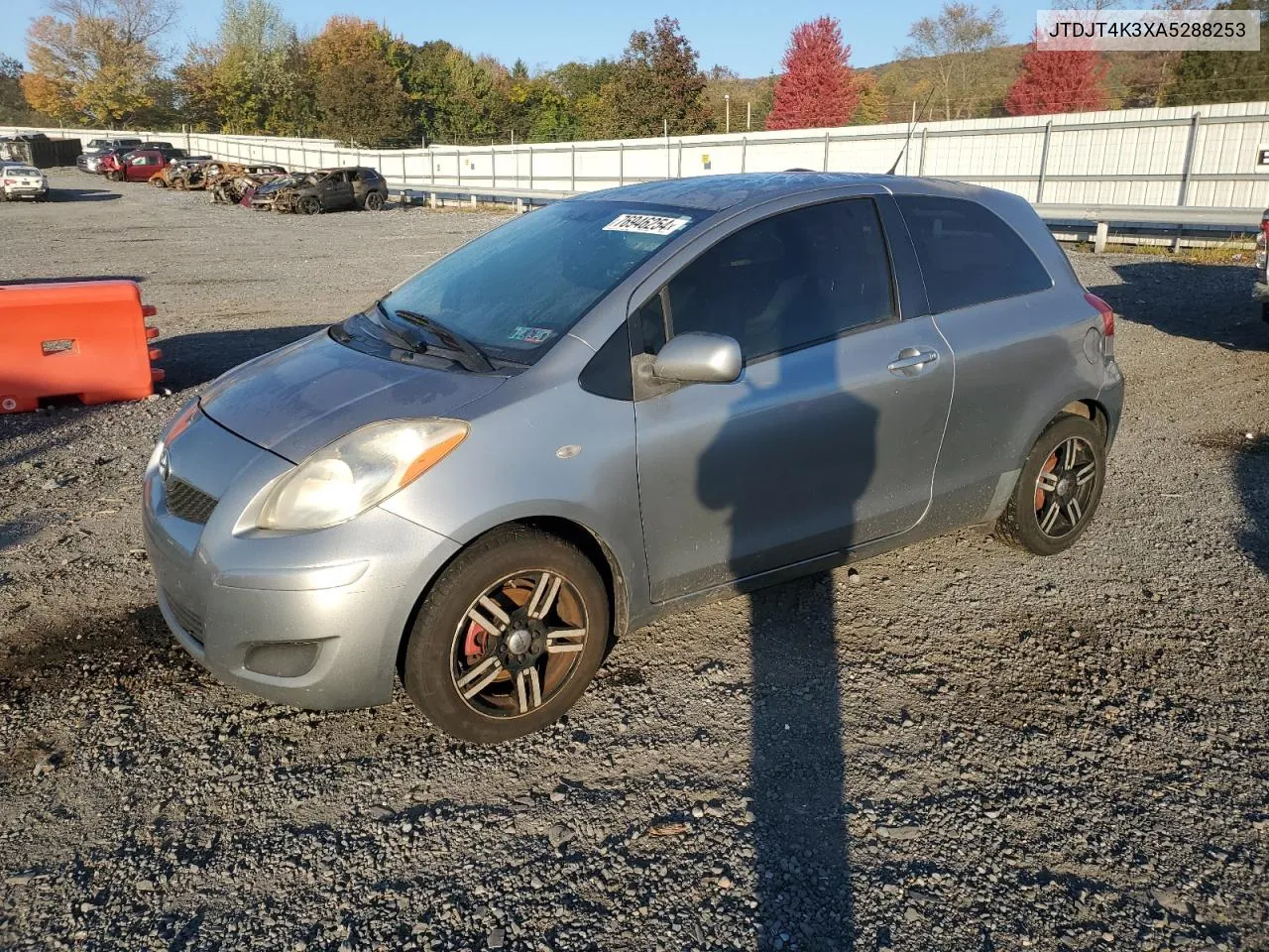 2010 Toyota Yaris VIN: JTDJT4K3XA5288253 Lot: 76946254