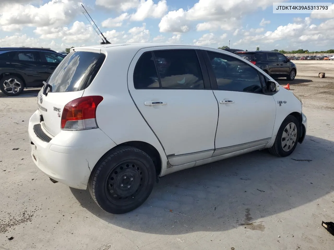 JTDKT4K39A5313793 2010 Toyota Yaris