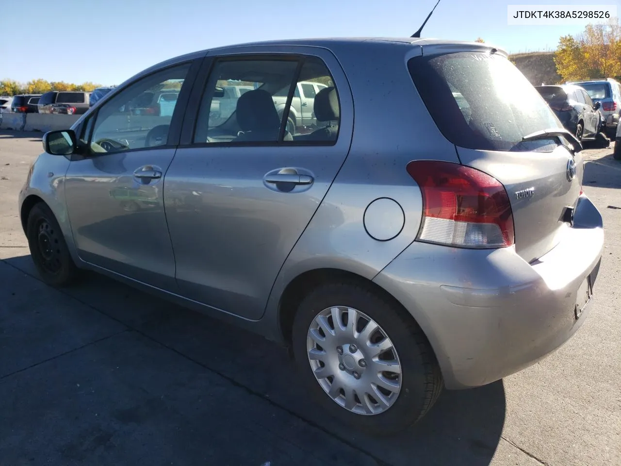 2010 Toyota Yaris VIN: JTDKT4K38A5298526 Lot: 76969664