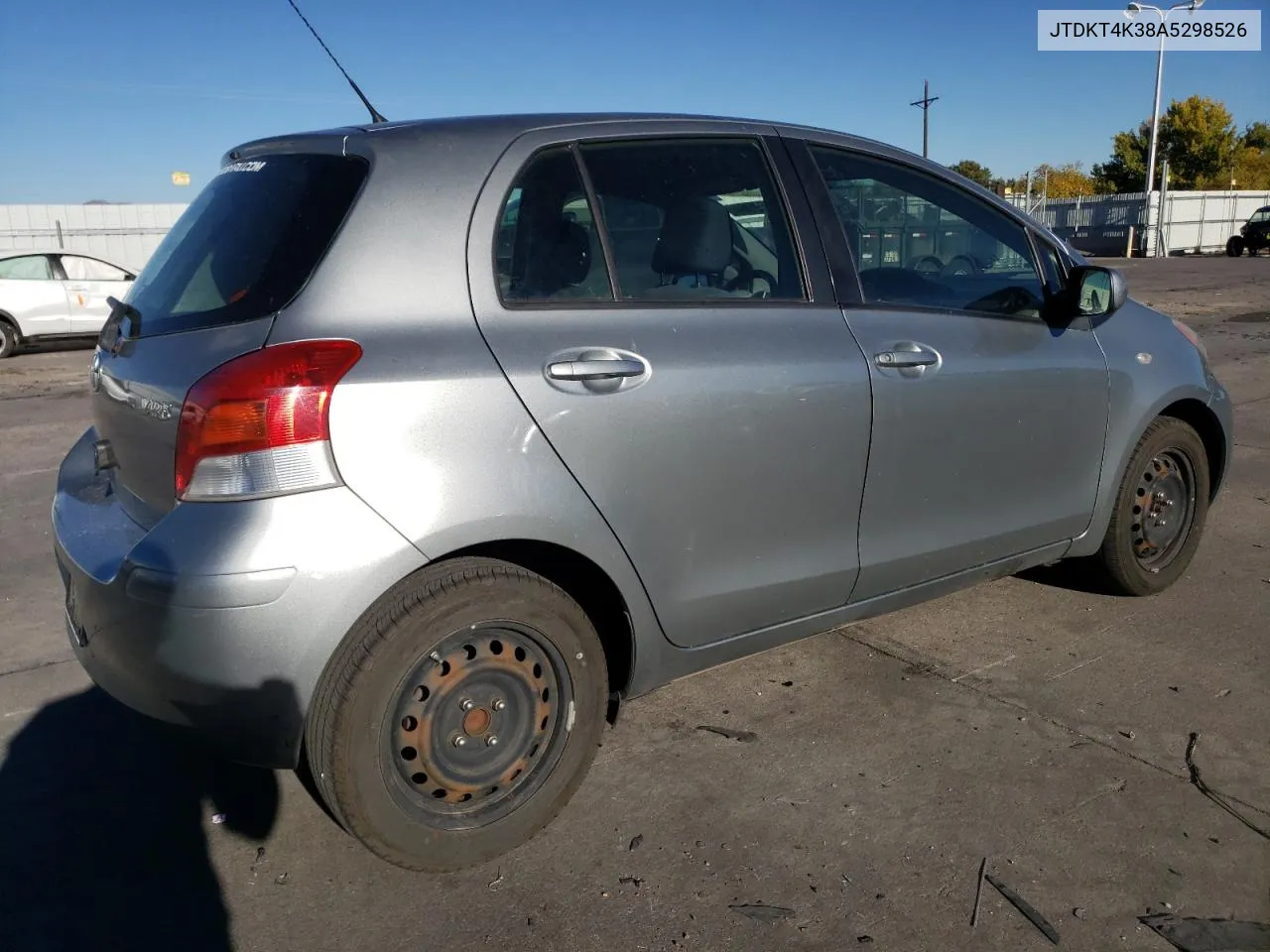 2010 Toyota Yaris VIN: JTDKT4K38A5298526 Lot: 76969664