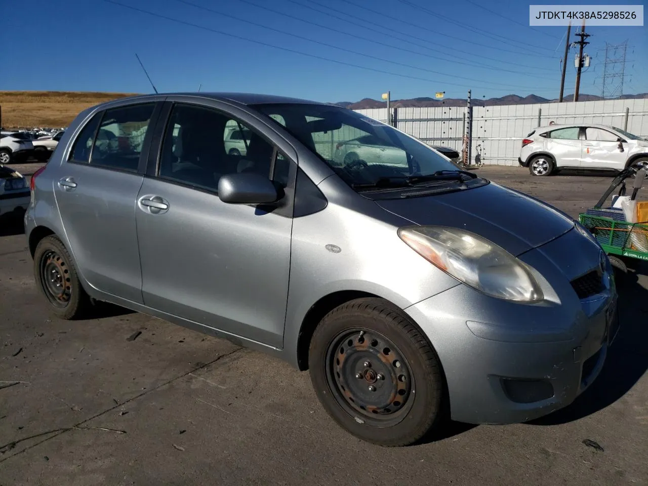 2010 Toyota Yaris VIN: JTDKT4K38A5298526 Lot: 76969664