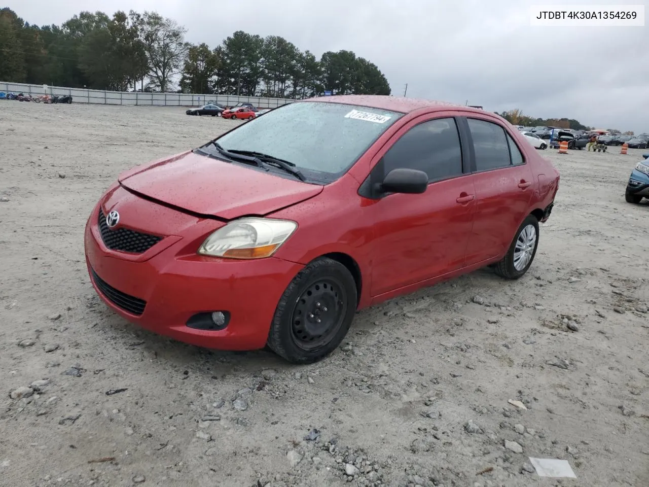 2010 Toyota Yaris VIN: JTDBT4K30A1354269 Lot: 77267794