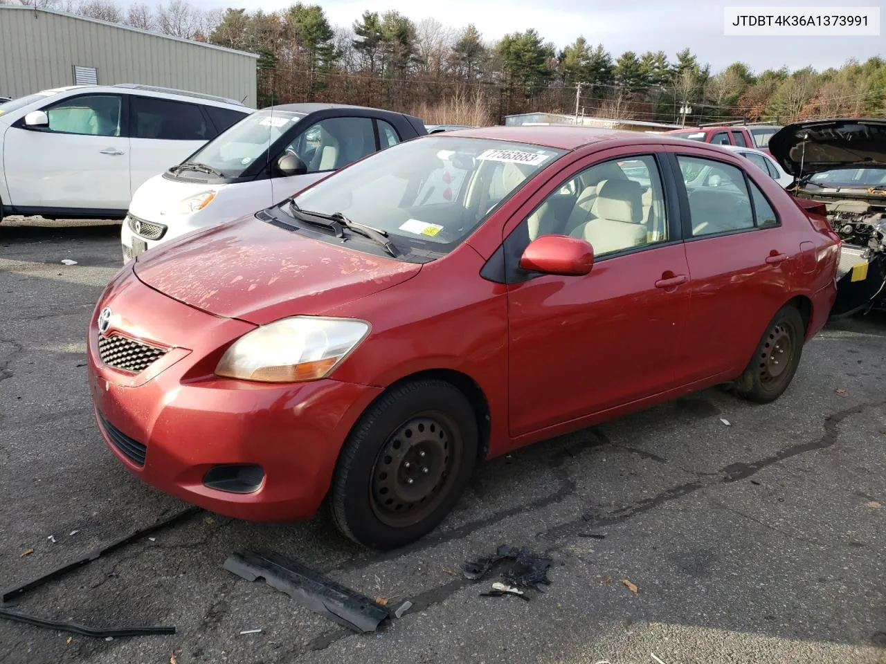 2010 Toyota Yaris VIN: JTDBT4K36A1373991 Lot: 77563683