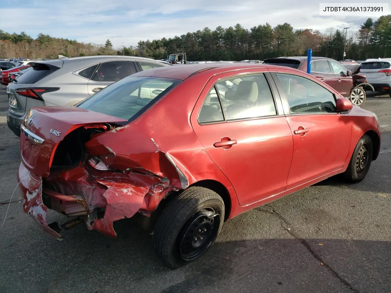 2010 Toyota Yaris VIN: JTDBT4K36A1373991 Lot: 77563683