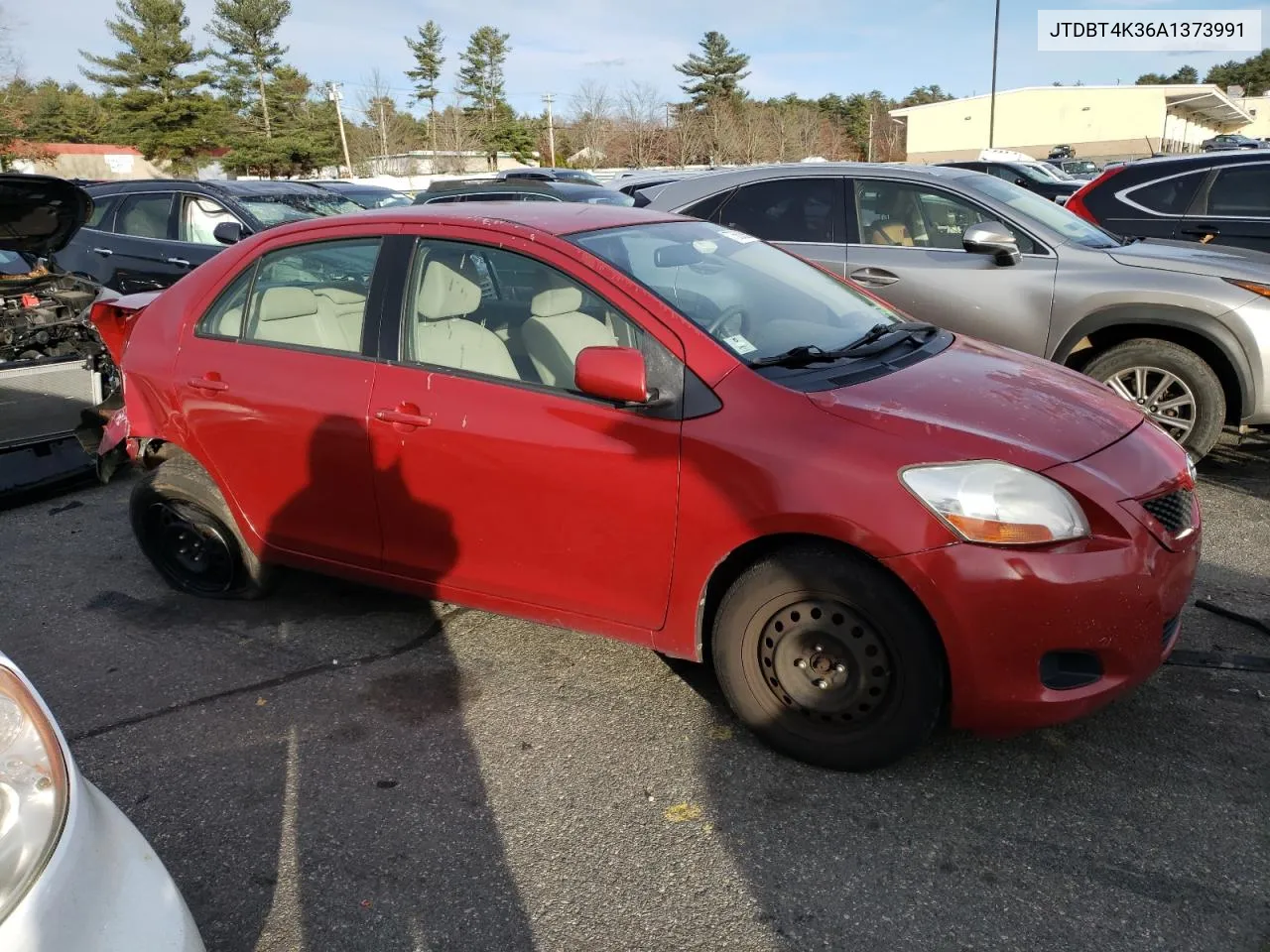 2010 Toyota Yaris VIN: JTDBT4K36A1373991 Lot: 77563683