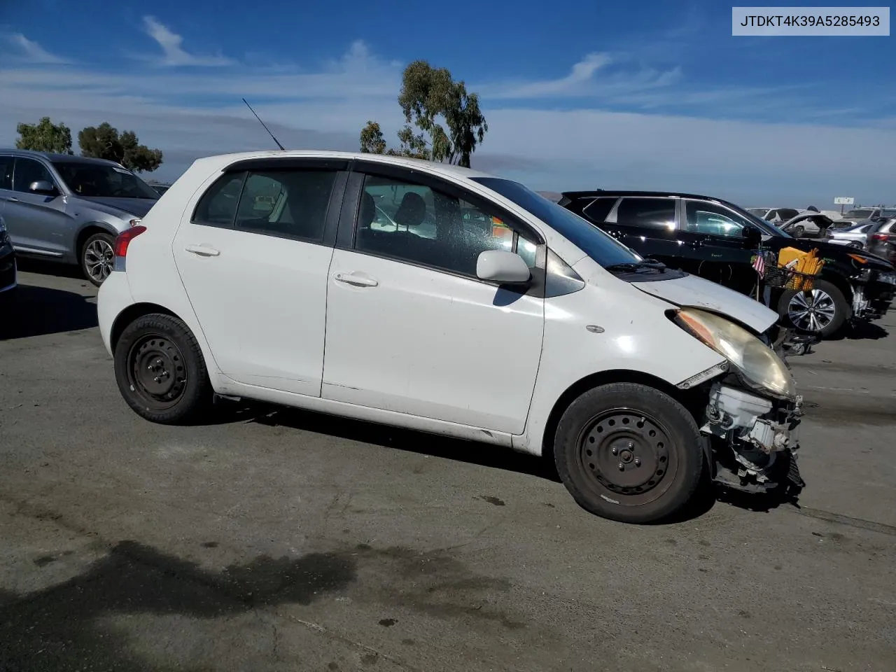 2010 Toyota Yaris VIN: JTDKT4K39A5285493 Lot: 77806654