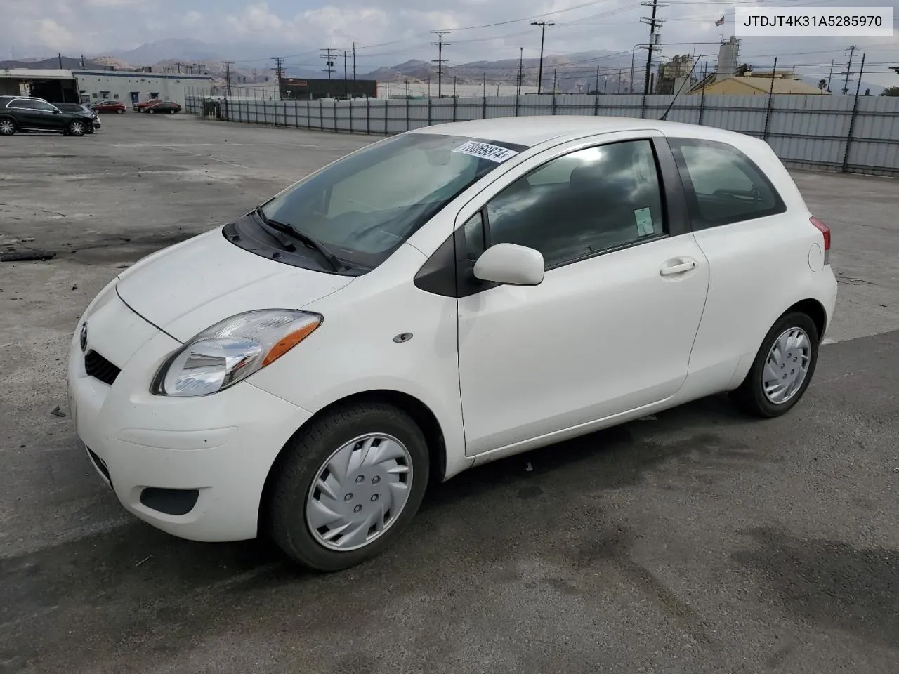 2010 Toyota Yaris VIN: JTDJT4K31A5285970 Lot: 78069874