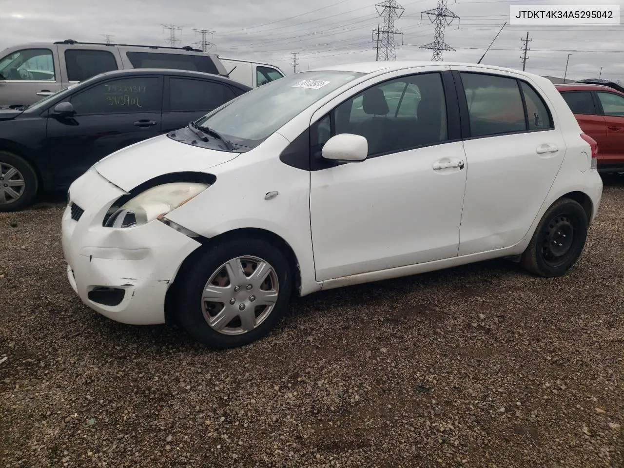 2010 Toyota Yaris VIN: JTDKT4K34A5295042 Lot: 78170924